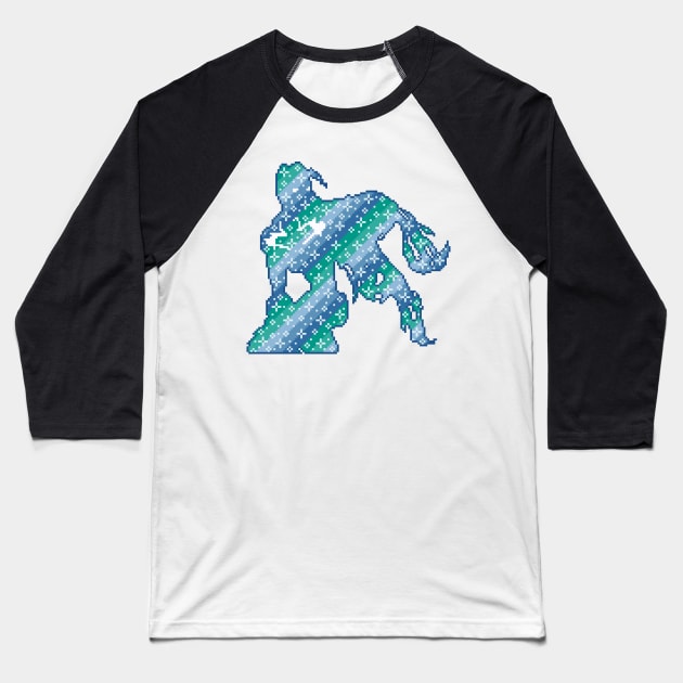 Soul Reaver Galaxy Pixel Art Baseball T-Shirt by AlleenasPixels